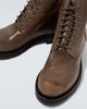 The Row The Row Distressed leather combat boots - 3