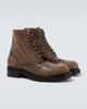 The Row The Row Distressed leather combat boots - 5