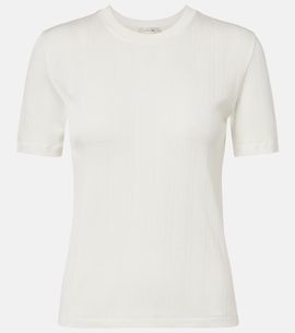 The Row The Row Etina ribbed-knit cotton T-shirt