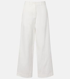 The Row The Row Fadry cotton gabardine wide-leg pants