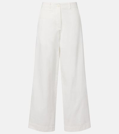 The Row The Row Fadry cotton gabardine wide-leg pants