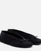 The Row The Row Fay bow-detail cotton ballet flats - 1