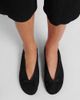 The Row The Row Fay bow-detail cotton ballet flats - 2
