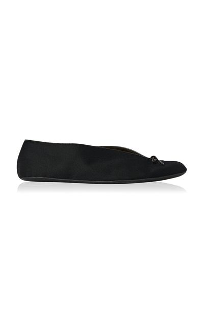 The Row The Row Fay Bow Wool Flats