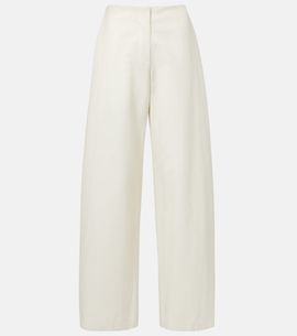 The Row The Row Galileo cotton and silk barrel-leg pants