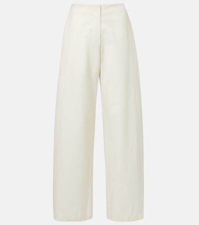 The Row The Row Galileo cotton and silk barrel-leg pants