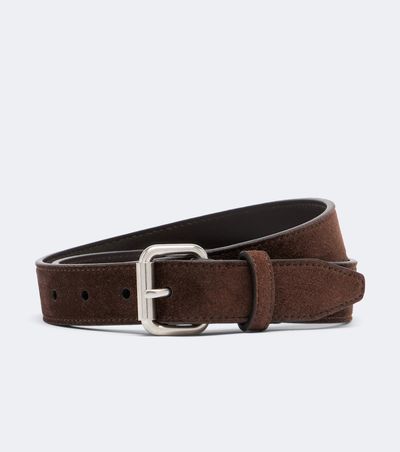 The Row The Row Geo suede belt