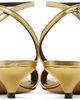 The Row The Row Gold Vika Ankle Strap Kitten Heeled Sandals - 2