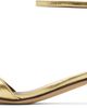 The Row The Row Gold Vika Ankle Strap Kitten Heeled Sandals - 3