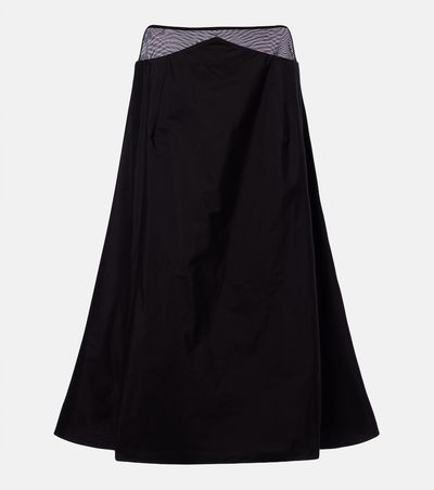 The Row The Row Irella cotton poplin midi skirt