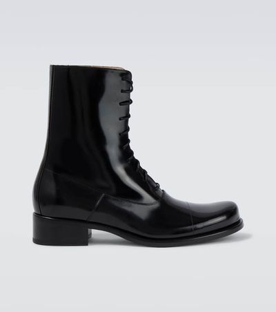 The Row The Row Kai patent leather lace-up boots