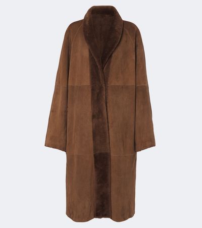 The Row The Row Kane reversible shearling-lined suede coat