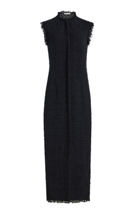 The Row The Row Lana Cotton Tweed Maxi Dress