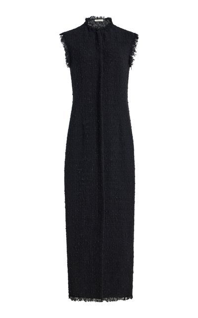 The Row The Row Lana Cotton Tweed Maxi Dress