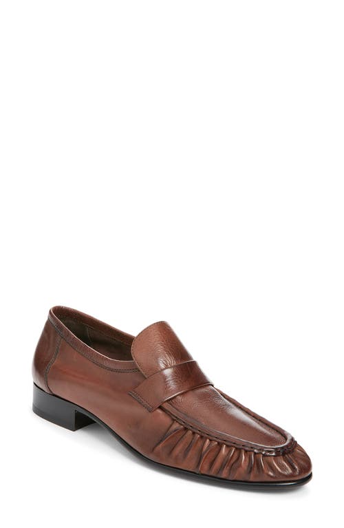 The Row The Row Leather Grained Soft Loafer