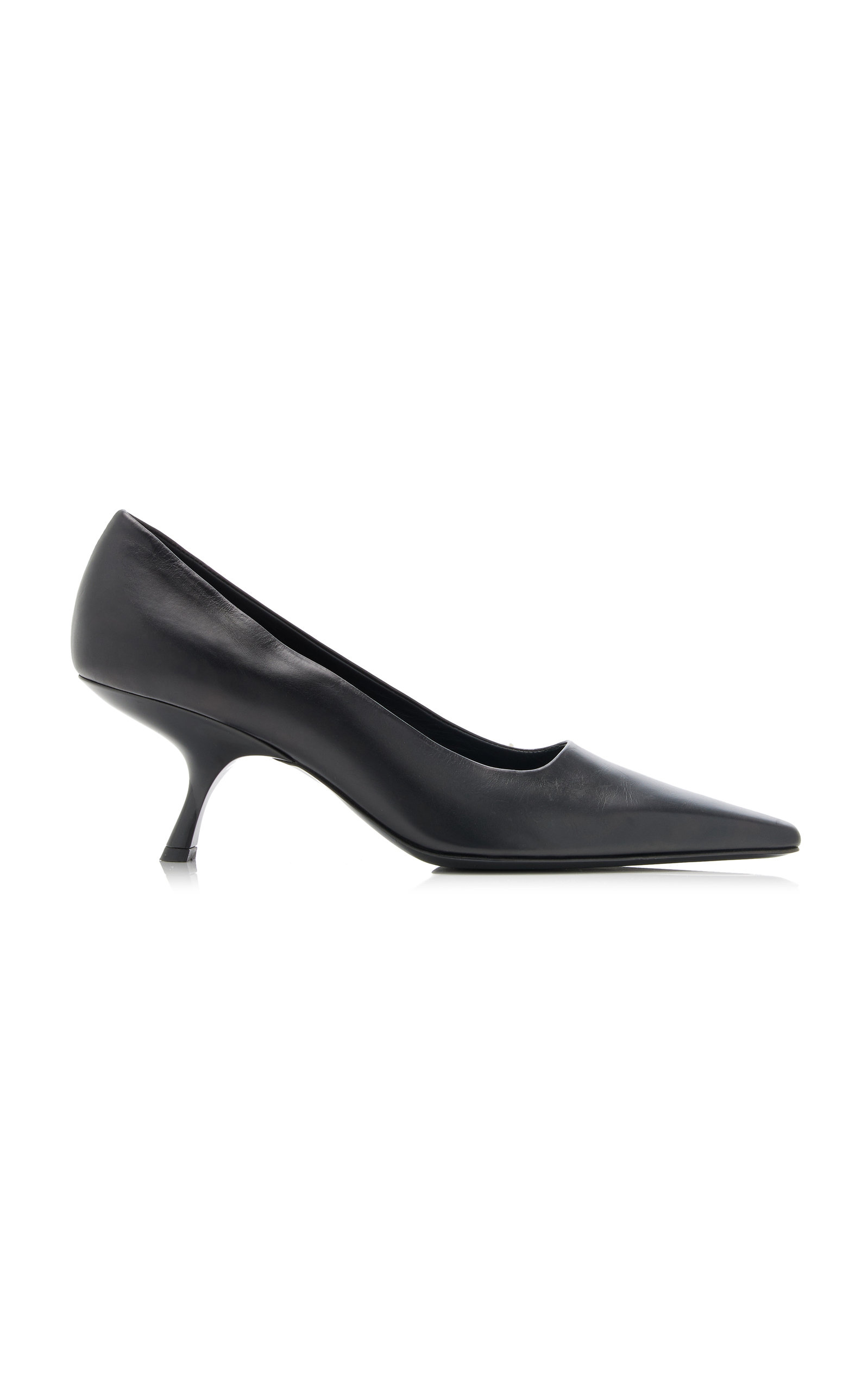 The Row The Row Leather Kitten Pumps