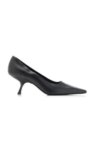 The Row The Row Leather Kitten Pumps