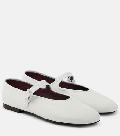 The Row The Row Leather Mary Jane ballet flats