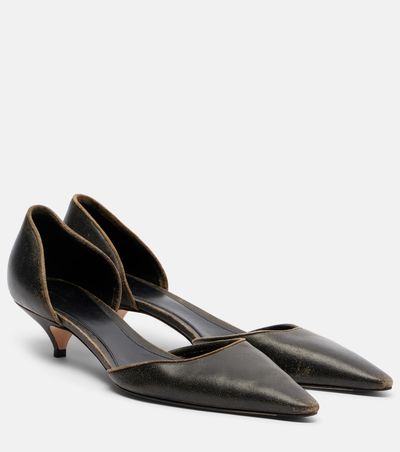 The Row The Row Liisa D'Orsay suede pumps