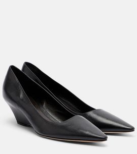 The Row The Row Liisa leather wedges