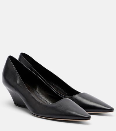The Row The Row Liisa leather wedges