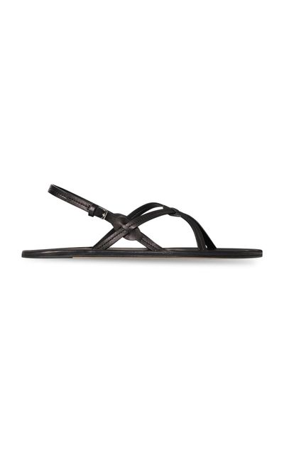 The Row The Row Malick Strap Leather Sandals