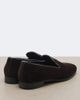 The Row The Row Marc leather-trimmed velvet loafers - 4