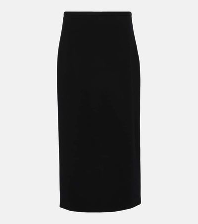 The Row The Row Matias wool-blend midi skirt