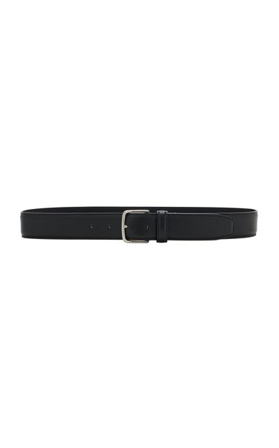 The Row The Row Maxi Classic Leather Belt Black 75 cm