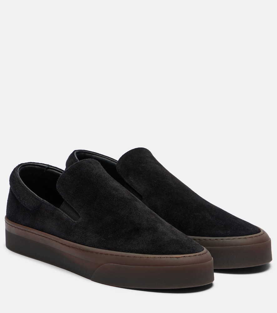 The Row - MH suede slip-on shoes
