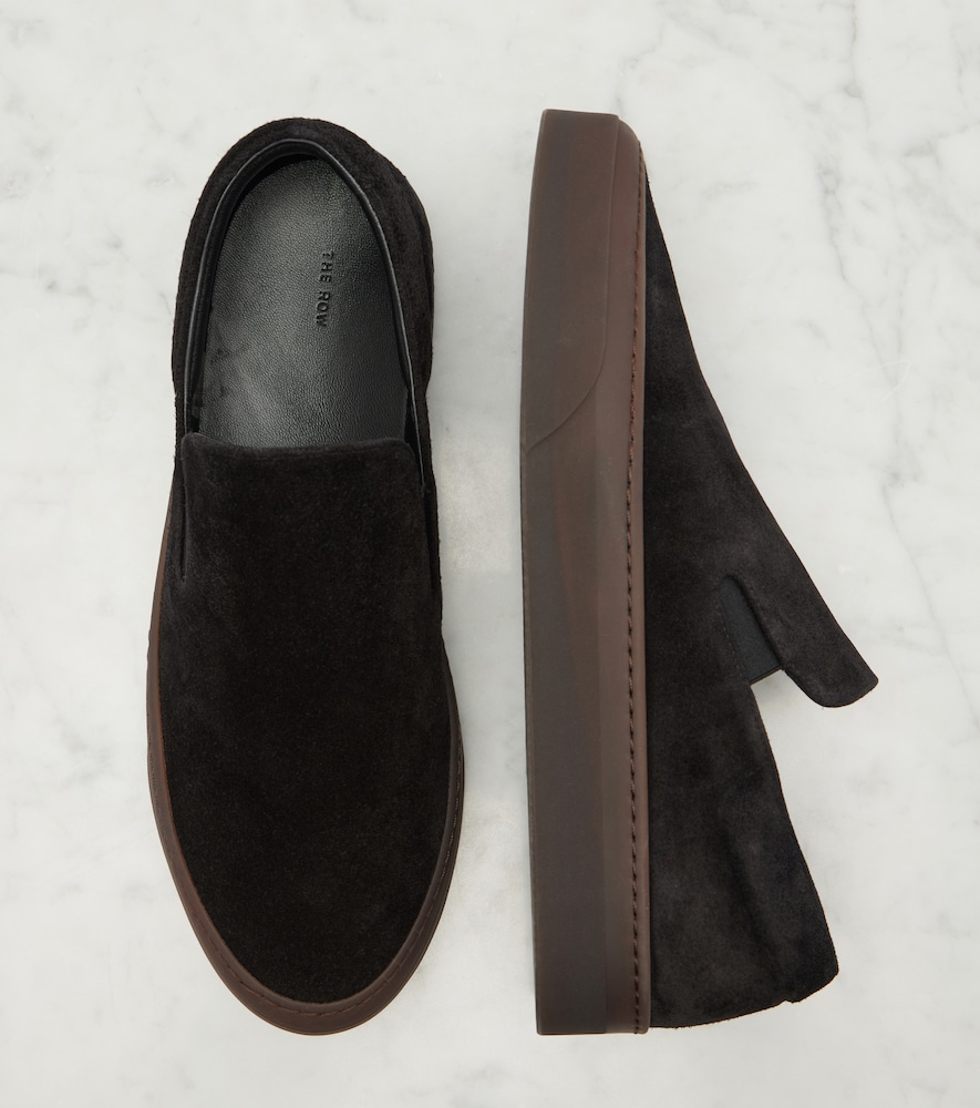 The Row - MH suede slip-on shoes