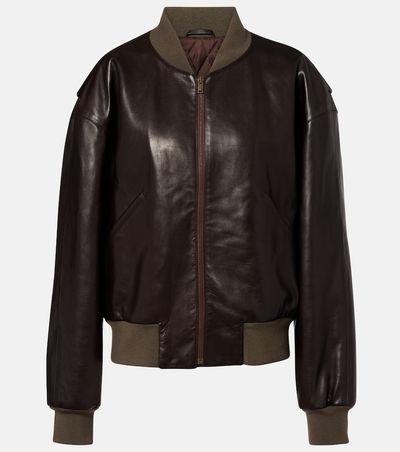 The Row The Row Morisel leather bomber jacket