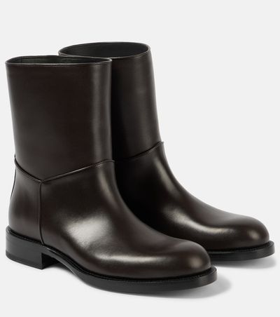 The Row The Row Nobilis leather ankle boots