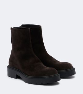The Row The Row Nobilis suede ankle boots