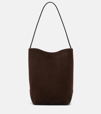 The Row The Row N/S Park Edge Medium suede tote bag