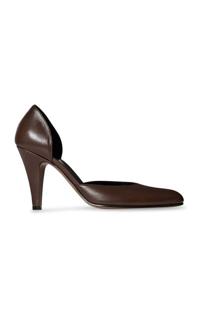 The Row The Row Ornella D'Orsay Leather Pumps