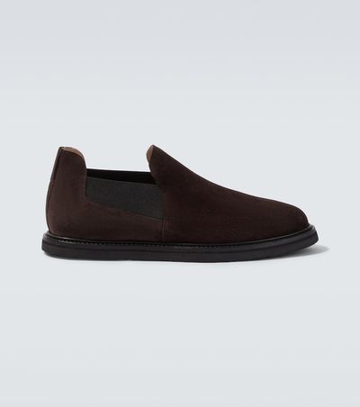 The Row The Row Parker suede slip-on shoes