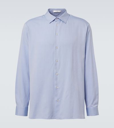 The Row The Row Paxon silk poplin jacquard shirt