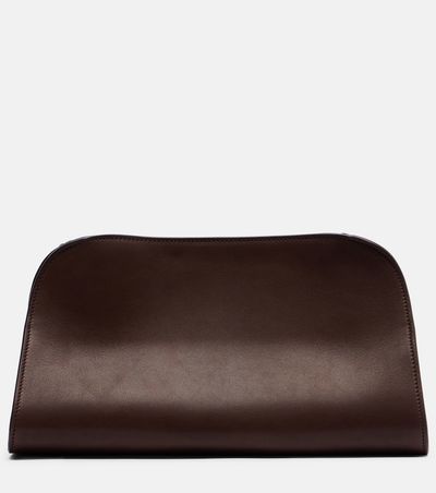 The Row The Row Peggy Medium leather clutch