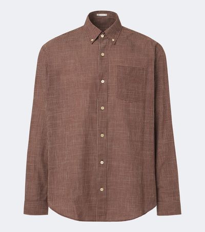 The Row The Row Pompeo checked cotton flannel shirt