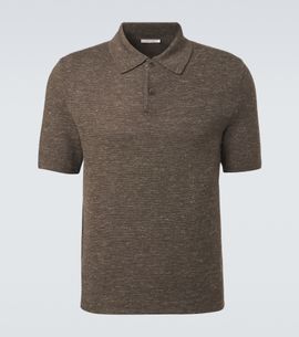The Row The Row Ravi silk, cashmere, and linen polo shirt