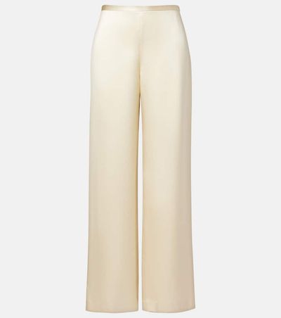 The Row The Row Silk satin straight pants