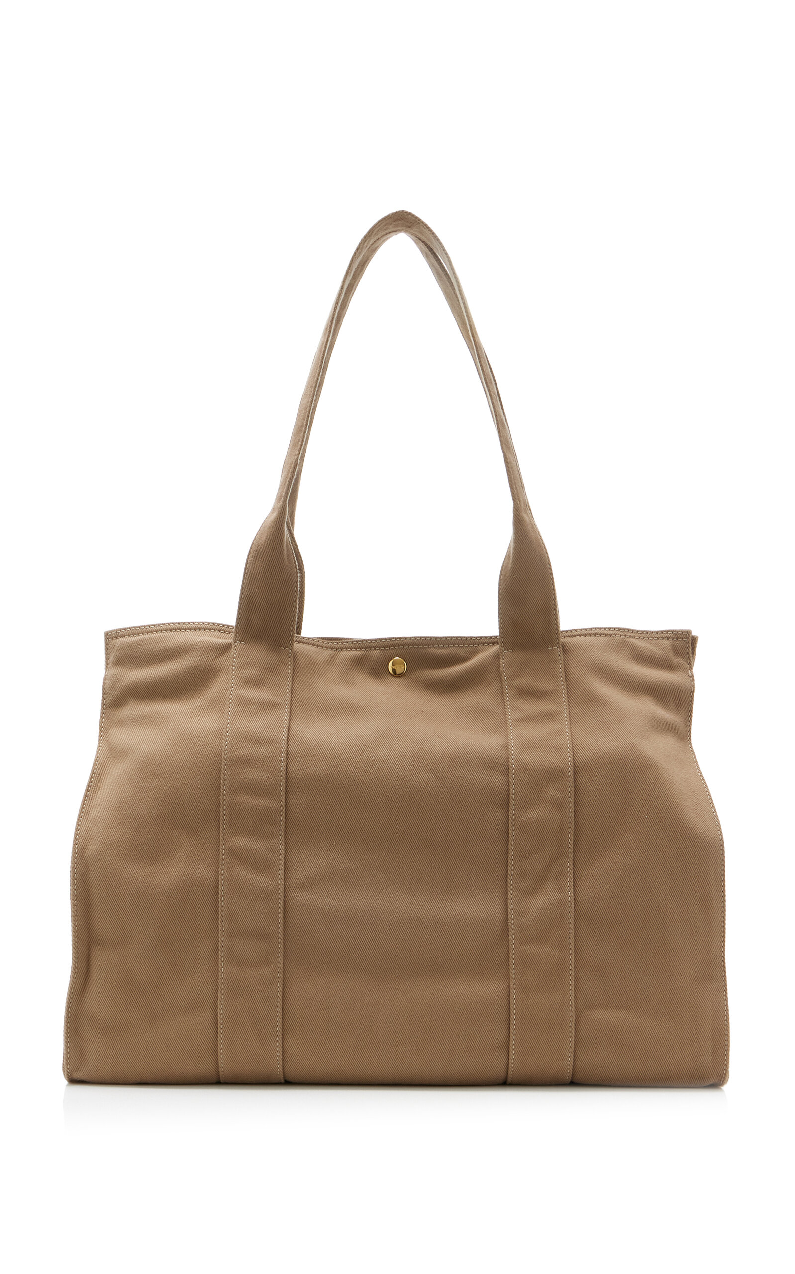 The Row - Sisal Cotton Canvas Shoulder Bag Neutral OS