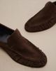 The Row The Row Soft ruched suede loafers - 6