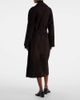 The Row The Row Solana suede wrap coat - 3