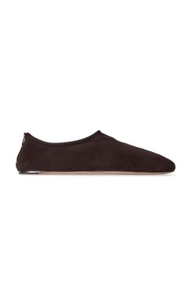 The Row The Row Stellene Suede Slippers