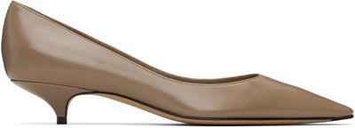 The Row The Row Taupe Liisa Kitten Two Heels