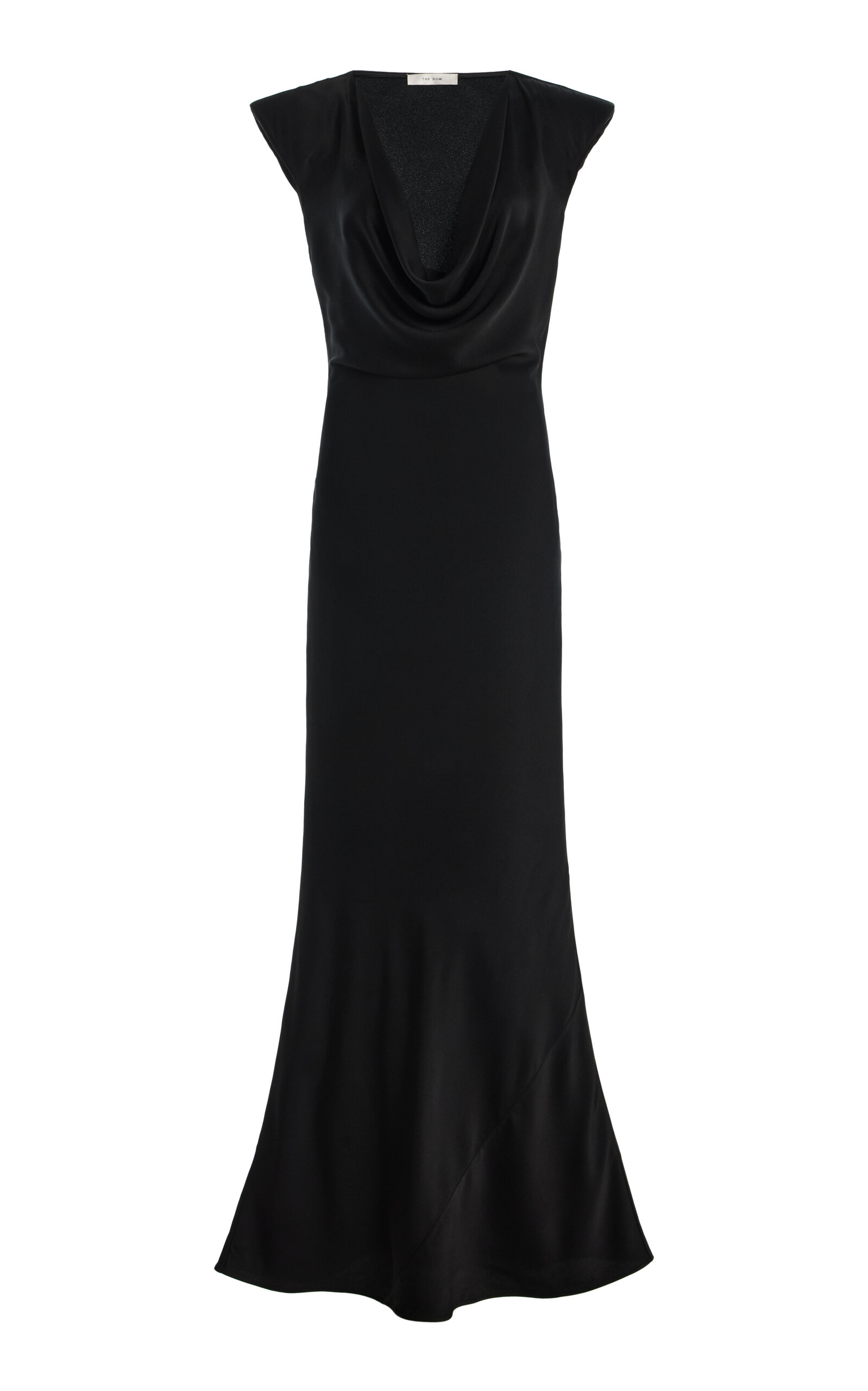 The Row The Row Tefra Draped Satin Gown Black