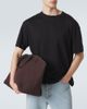 The Row The Row Timo leather-trimmed canvas tote bag - 3
