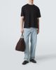 The Row The Row Timo leather-trimmed canvas tote bag - 7